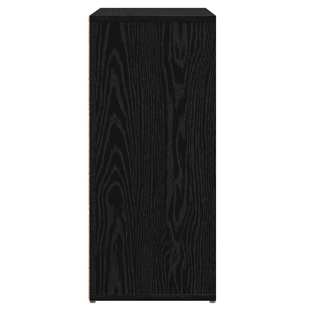 Credenza 2 pcs Rovere nero 60 x 31 x 70 cm Legno multistrato - homemem39