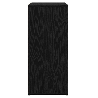 Credenza 2 pcs Rovere nero 60 x 31 x 70 cm Legno multistrato - homemem39