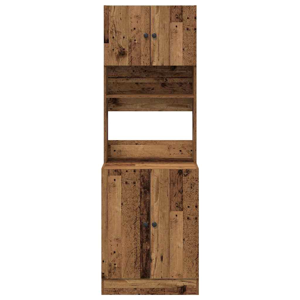 Credenza da cucina 2 pcs Legno vecchio 60 x 50 x 180 cm