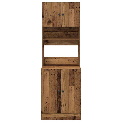 Credenza da cucina 2 pcs Legno vecchio 60 x 50 x 180 cm