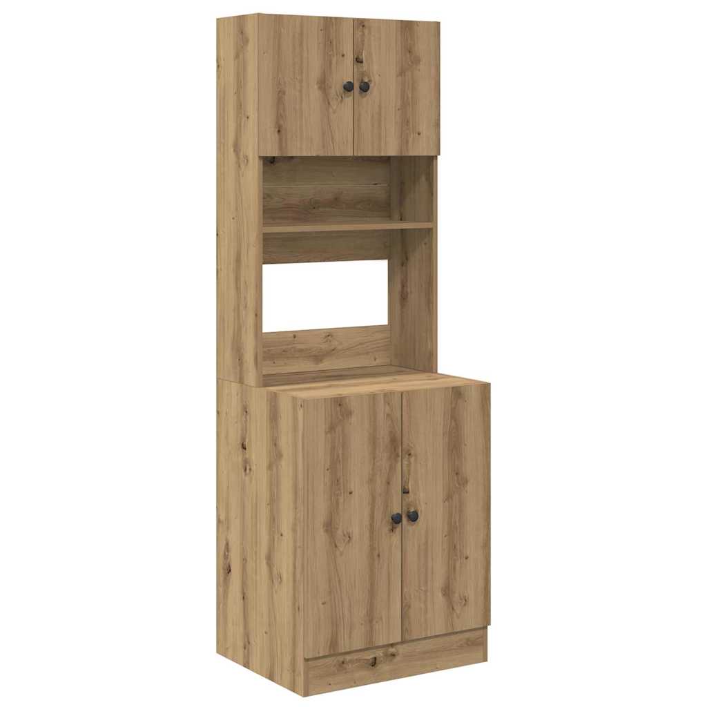 Credenza da cucina 2 pcs Rovere artigianale 60 x 50 x 180 cm