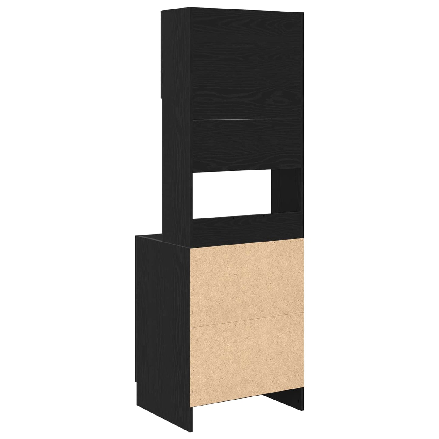 Credenza da cucina con porta 2 pcs Rovere Nero 60 x 50 x 180 cm