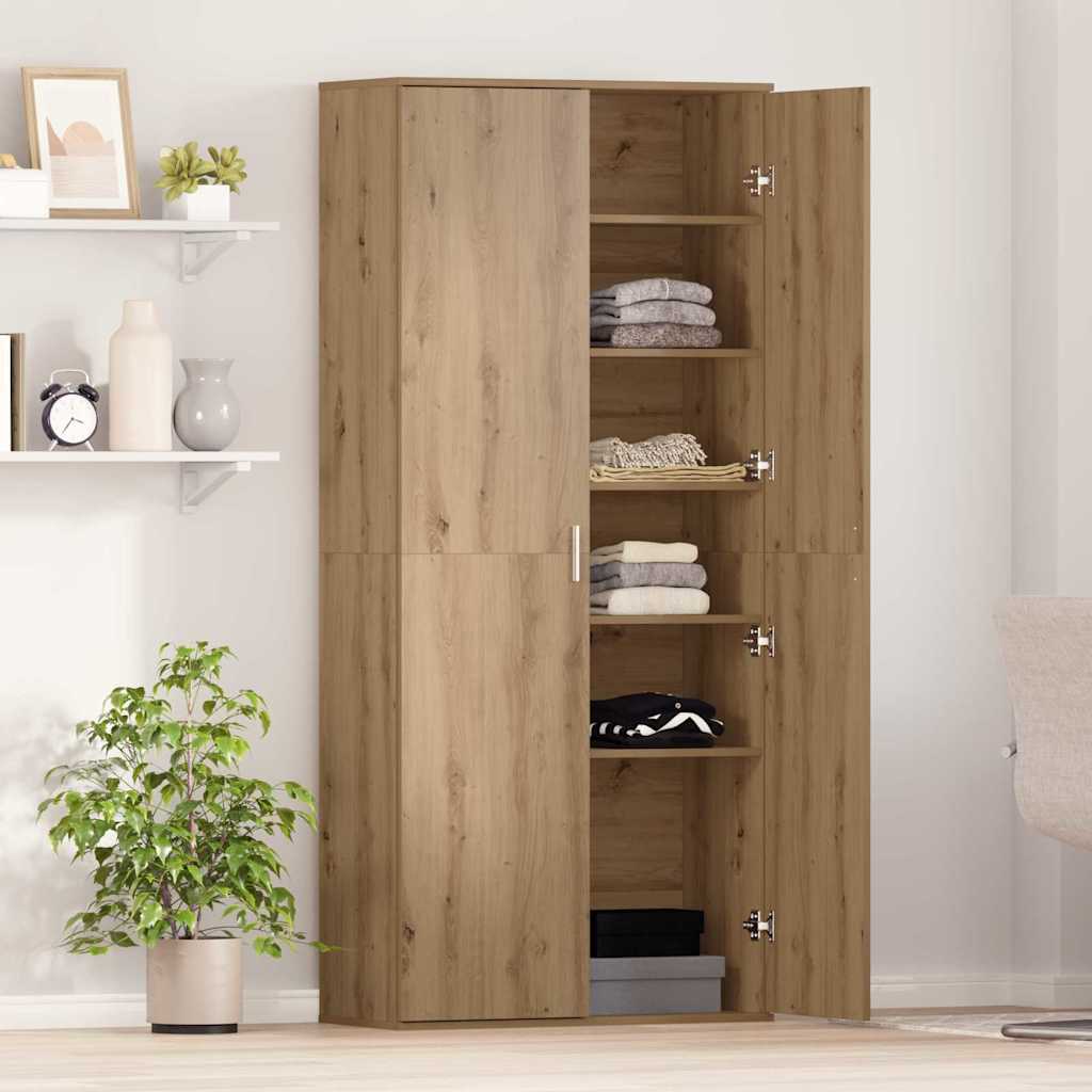 Highboard rovere artigianale 80 x 35 x 180 cm Legno multistrato | homemem39