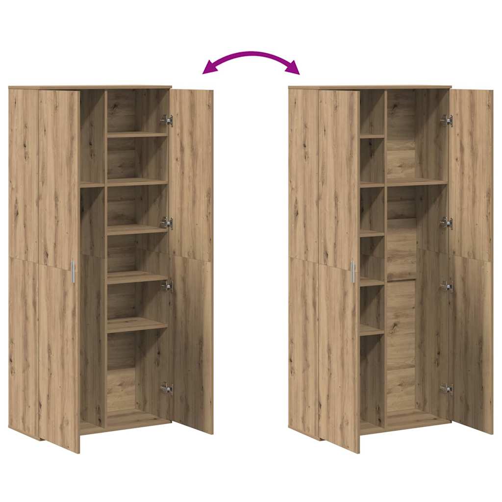 Highboard rovere artigianale 80 x 35 x 180 cm Legno multistrato
