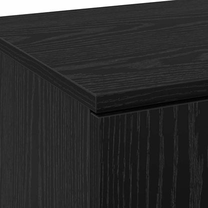Highboard 80 x 35 x 180 cm Legno ingegnerizzato Rovere nero | homemem39