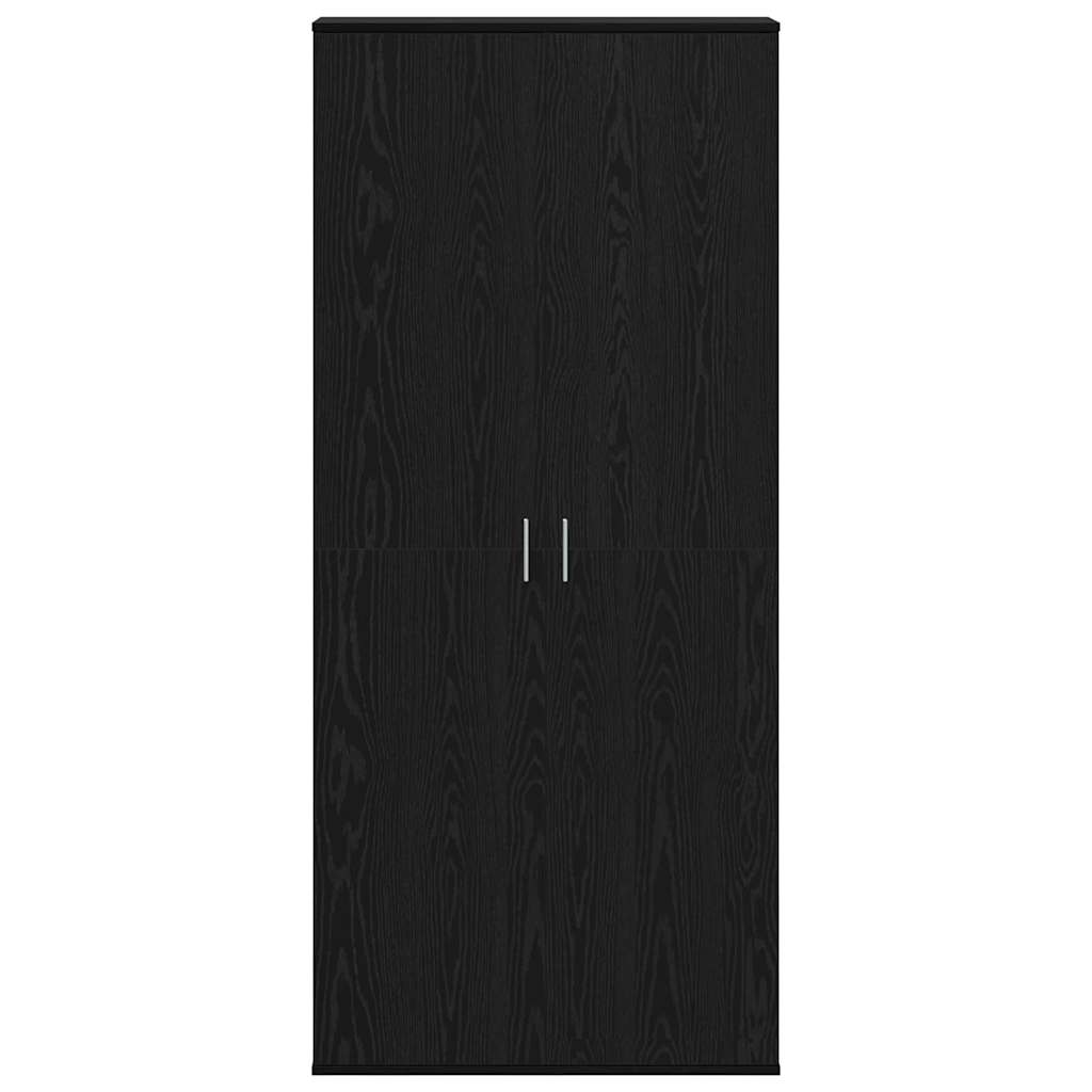 Highboard 80 x 35 x 180 cm Legno ingegnerizzato Rovere nero | homemem39