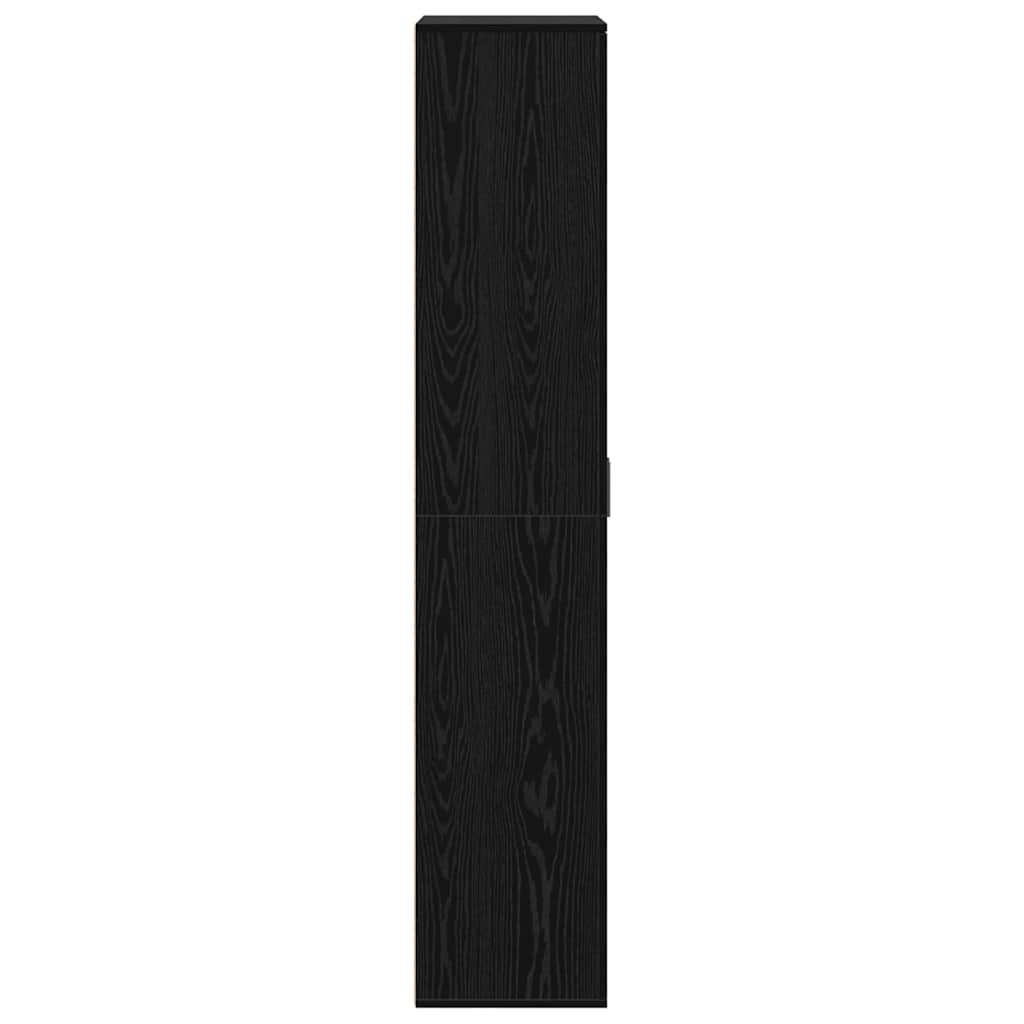Highboard 80 x 35 x 180 cm Legno ingegnerizzato Rovere nero | homemem39
