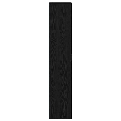 Highboard 80 x 35 x 180 cm Legno ingegnerizzato Rovere nero | homemem39
