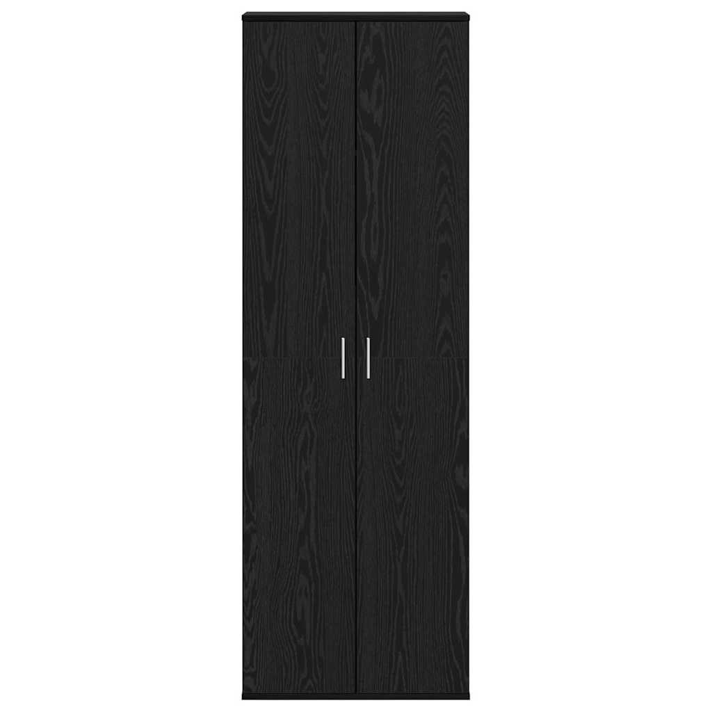 Alto mobile Rovere nero 60 x 35 x 180 cm Legno multistrato | homemem39