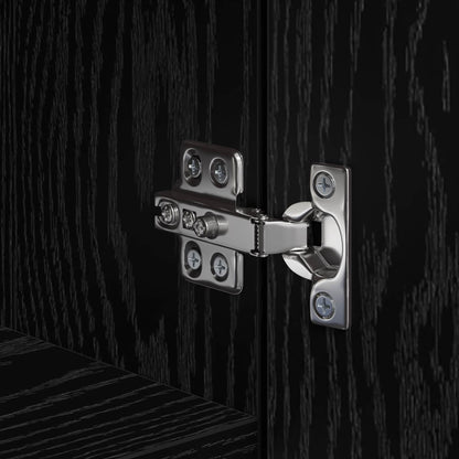 Credenza 2 pcs Rovere Nero 45 x 42,5 x 185 cm