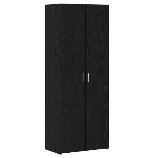 Credenza Rovere nero 70 x 42.5 x 185 cm Legno multistrato