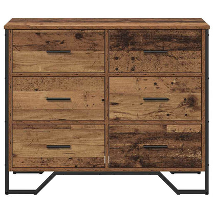 Cassettiera 6-Cassetto Legno vecchio 91 x 35,5 x 74,5 cm | homemem39
