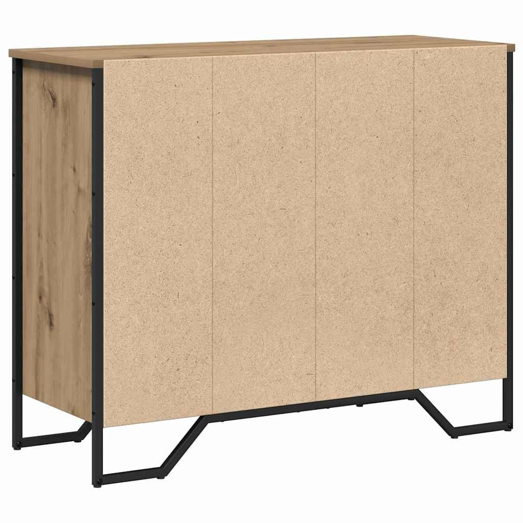 Cassettiera con cassetto rovere artigianale 91 x 35.5 x 74.5 cm - homemem39