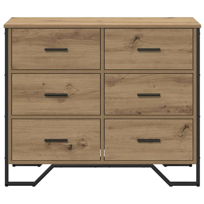 Cassettiera 6-Cassetto Rovere artigianale 91 x 35,5 x 74,5 cm | homemem39