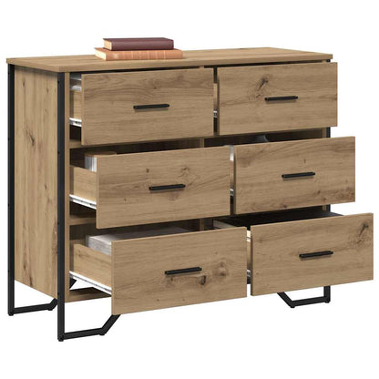 Cassettiera 6-Cassetto Rovere artigianale 91 x 35,5 x 74,5 cm | homemem39