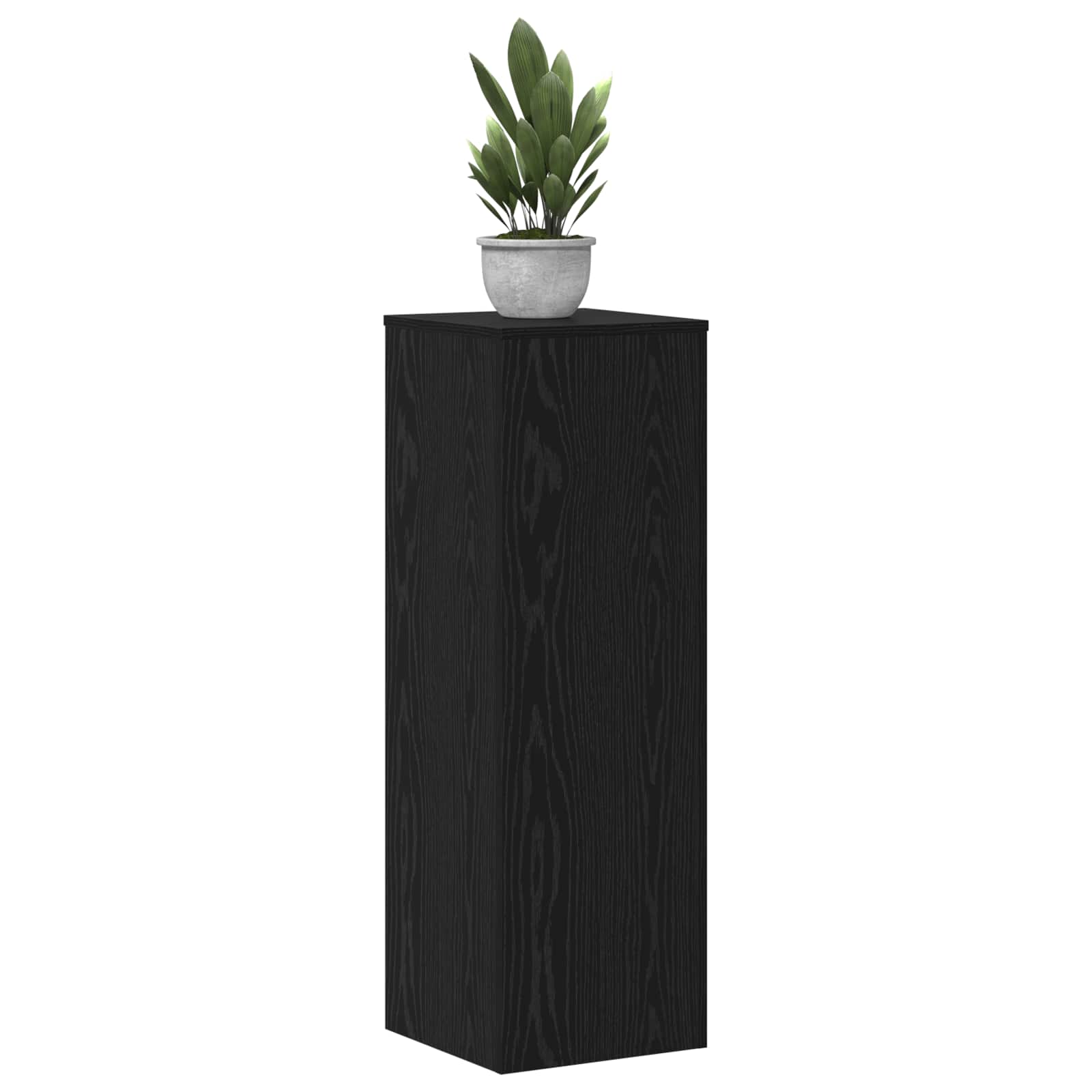 Supporto per piante 2 pz Rovere Nero 33 x 33 x 100 cm | homemem39