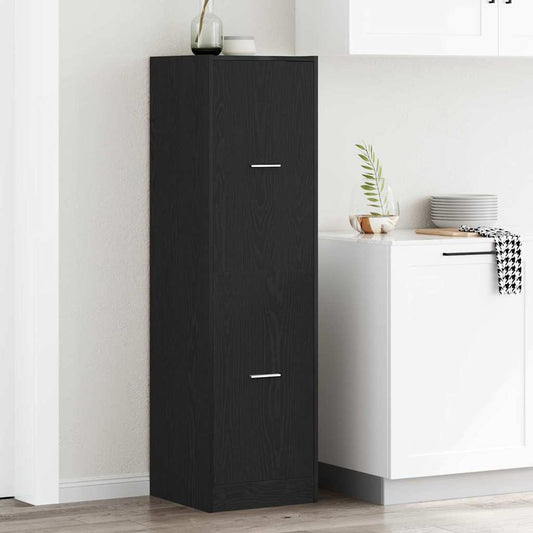 Armadio da Apoteca Rovere nero 40 x 41 x 144.5 cm | homemem39
