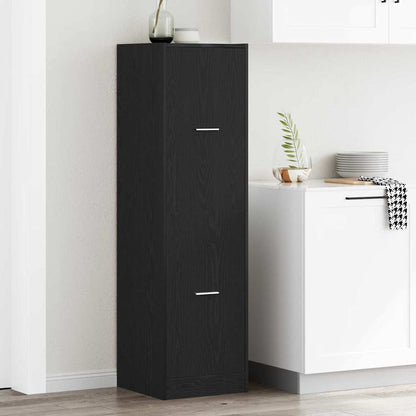 Armadio da Apoteca Rovere nero 40 x 41 x 144.5 cm