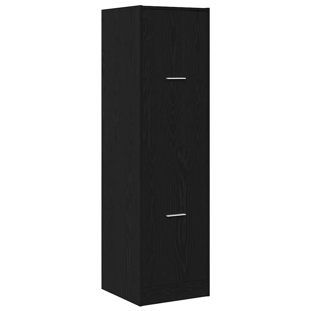 Armadio da Apoteca Rovere nero 40 x 41 x 144.5 cm | homemem39