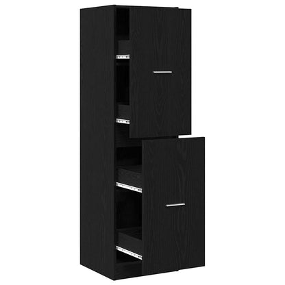 Armadio da Apoteca Rovere nero 40 x 41 x 144.5 cm | homemem39