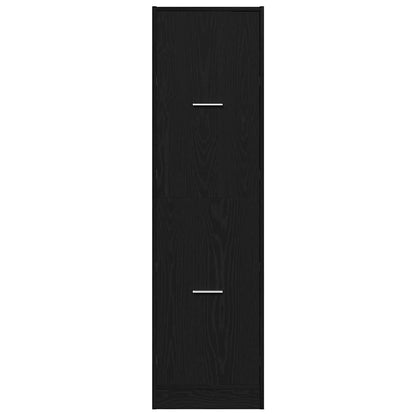 Armadio da Apoteca Rovere nero 40 x 41 x 144.5 cm