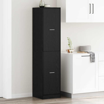 Armadio da Apoteca Rovere nero 40 x 41 x 174.5 cm