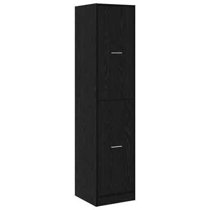 Armadio da Apoteca Rovere nero 40 x 41 x 174.5 cm