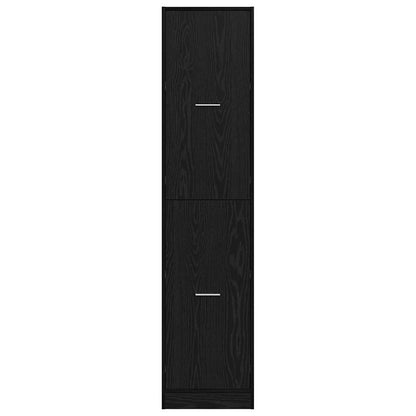 Armadio da Apoteca Rovere nero 40 x 41 x 174.5 cm | homemem39