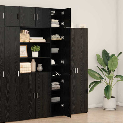 Mobile da Storage Slim Rovere nero 30 x 42.5 x 225 cm - homemem39