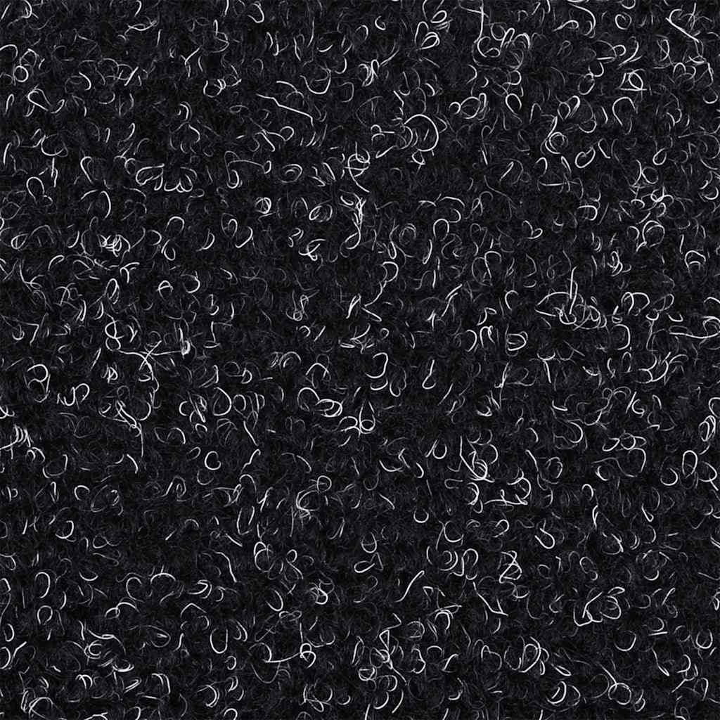 Tappetini per scale autoadesivi 20 pz 65x21x4 cm neri semicircolari grandi