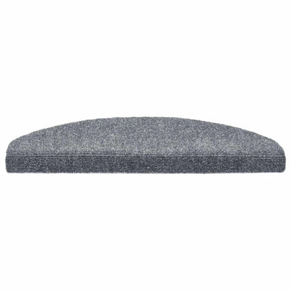 Tappetini per scale autoadesivi 20 pz 65x21x4 cm Grigio chiaro Semicircolari Grandi | homemem39