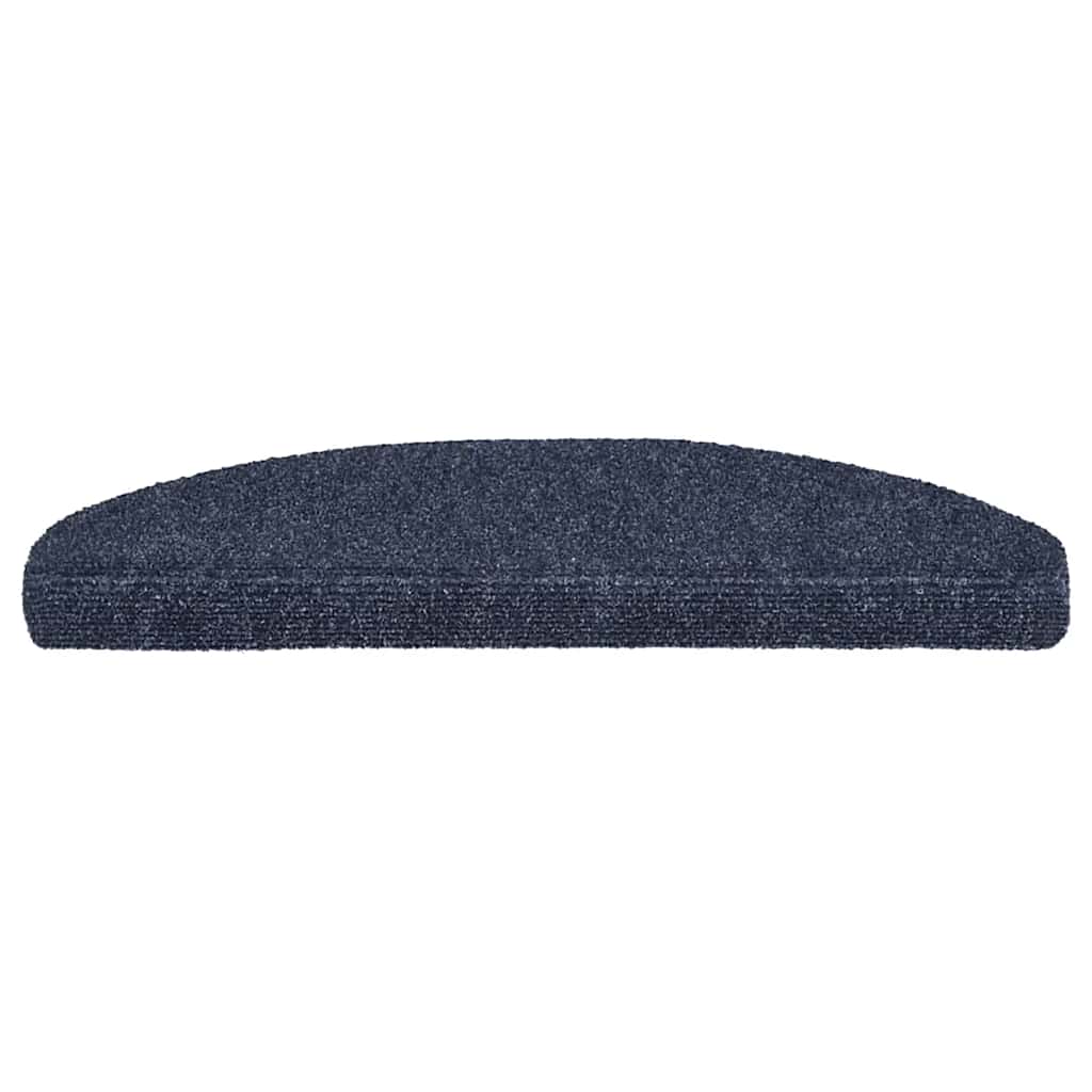 Tappetini per scale autoadesivi 20 pz 65x21x4 cm blu semicircolari grandi | homemem39