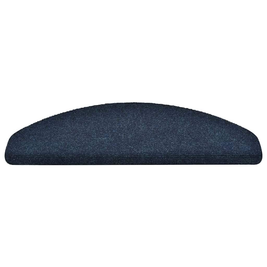 Tappetini per scale autoadesivi 20 pz 65x21x4 cm blu navy semicircolari grandi