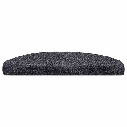 Tappetini per scale autoadesivi 30 pz 65x21x4 cm Grigio scuro Semicircolari Grandi | homemem39