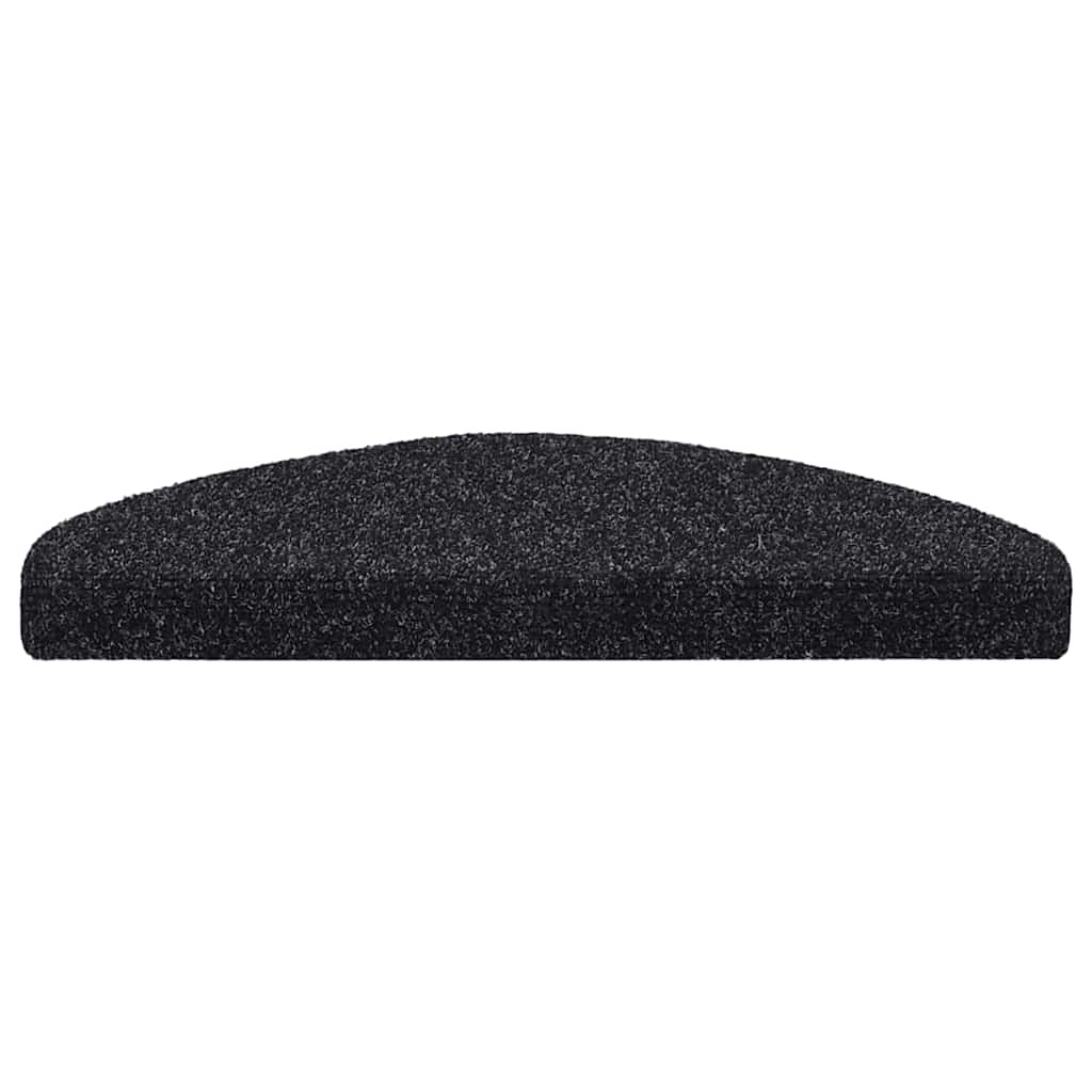 Tappetini per scale autoadesivi 30 pz 65x21x4 cm neri semicircolari grandi | homemem39