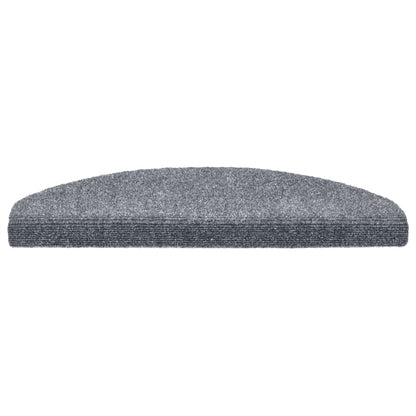 Tappetini per scale autoadesivi 30 pz 65x21x4 cm Grigio chiaro Semicircolari Grandi | homemem39