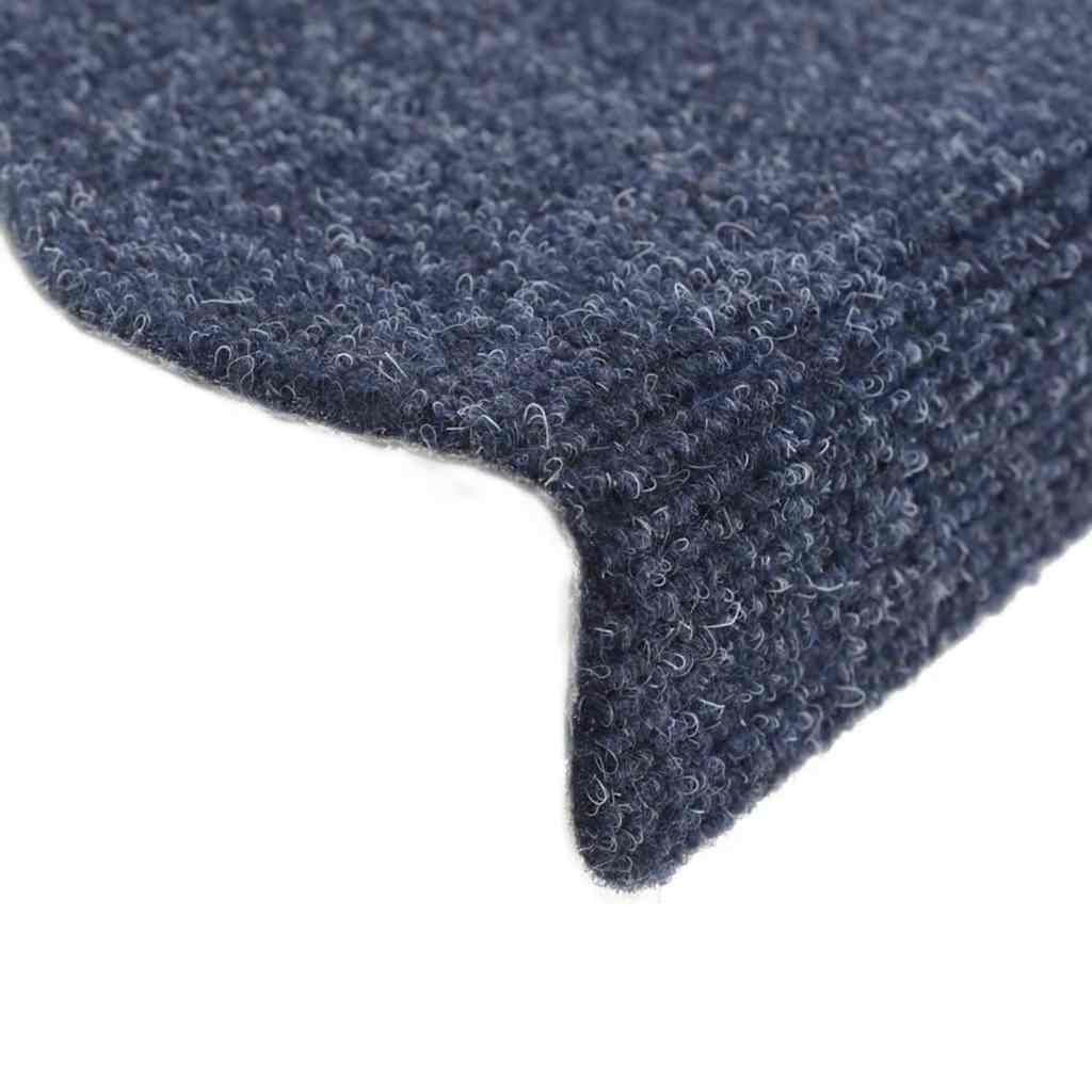 Tappetini per scale autoadesivi 30 pz 65x21x4 cm blu semicircolari grandi | homemem39