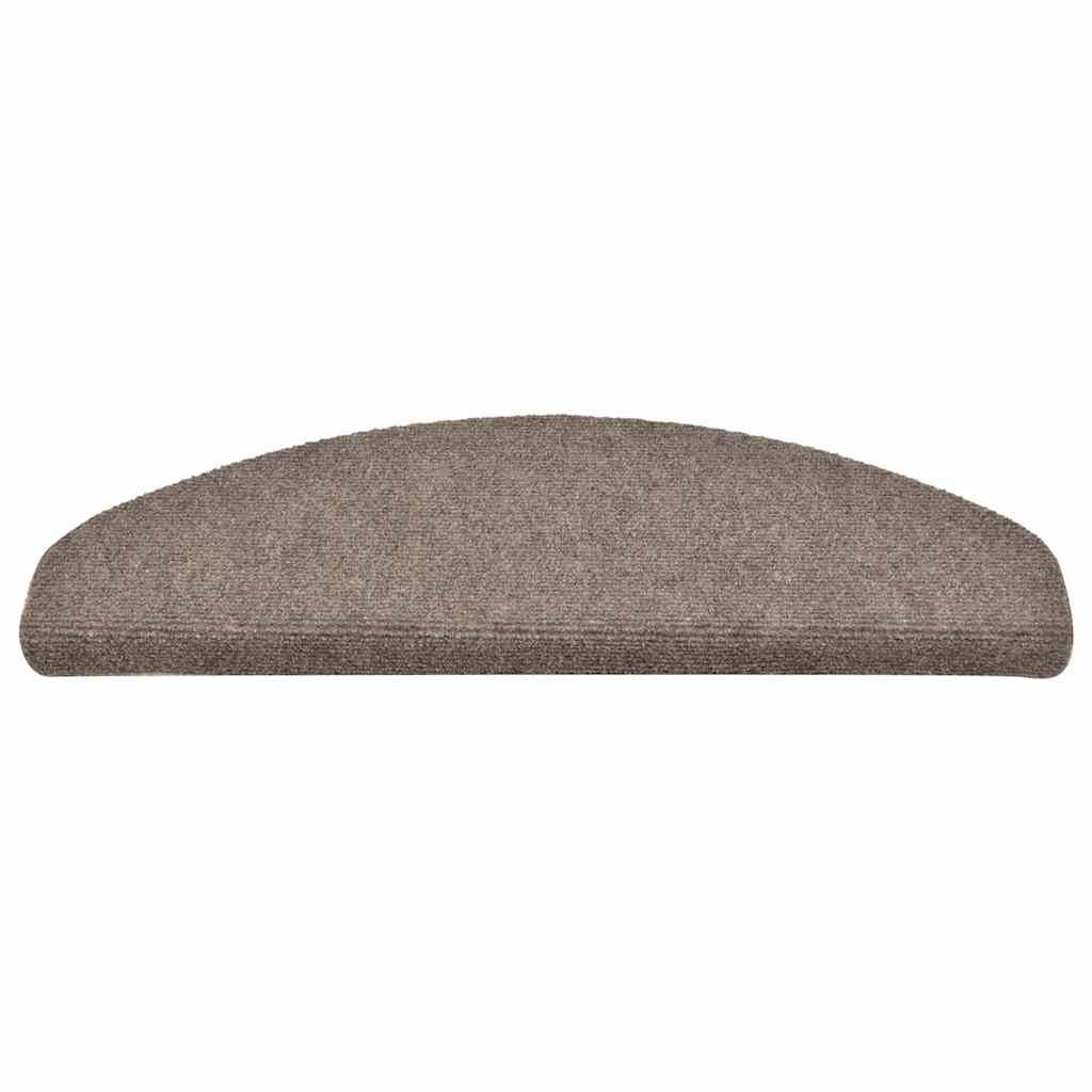 Tappetini per scale autoadesivi 30 pz 65x21x4 cm beige semicircolari grandi | homemem39