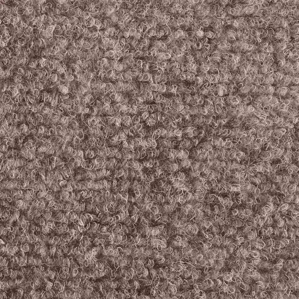 Tappetini per scale autoadesivi 20 pz 56x17x3 cm Marrone Chiaro Semicircolari | homemem39