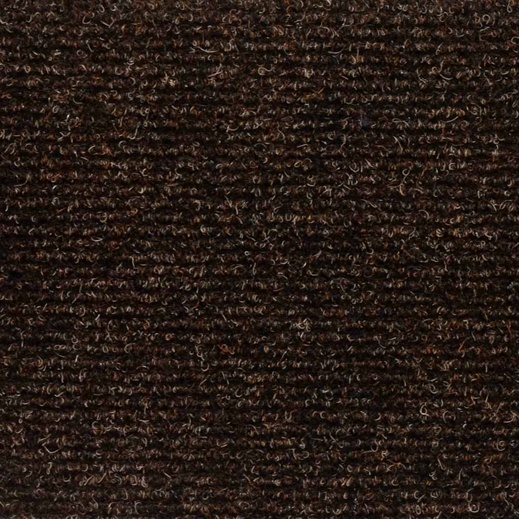 Tappetini per scale autoadesivi 20 pz 56x17x3 cm marrone semicircolari