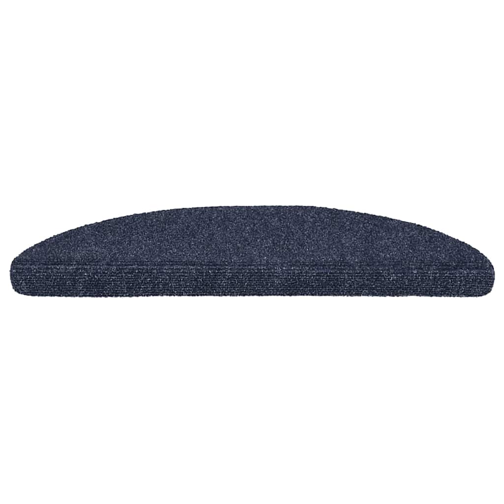Tappetini per scale autoadesivi 30 pz 56x17x3 cm blu semicircolari | homemem39