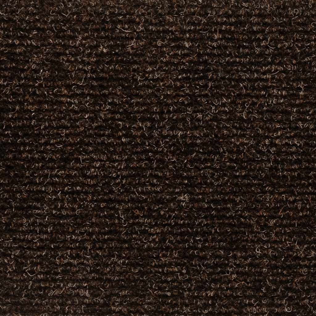 Tappetini per scale autoadesivi 30 pz 56x17x3 cm marrone semicircolari