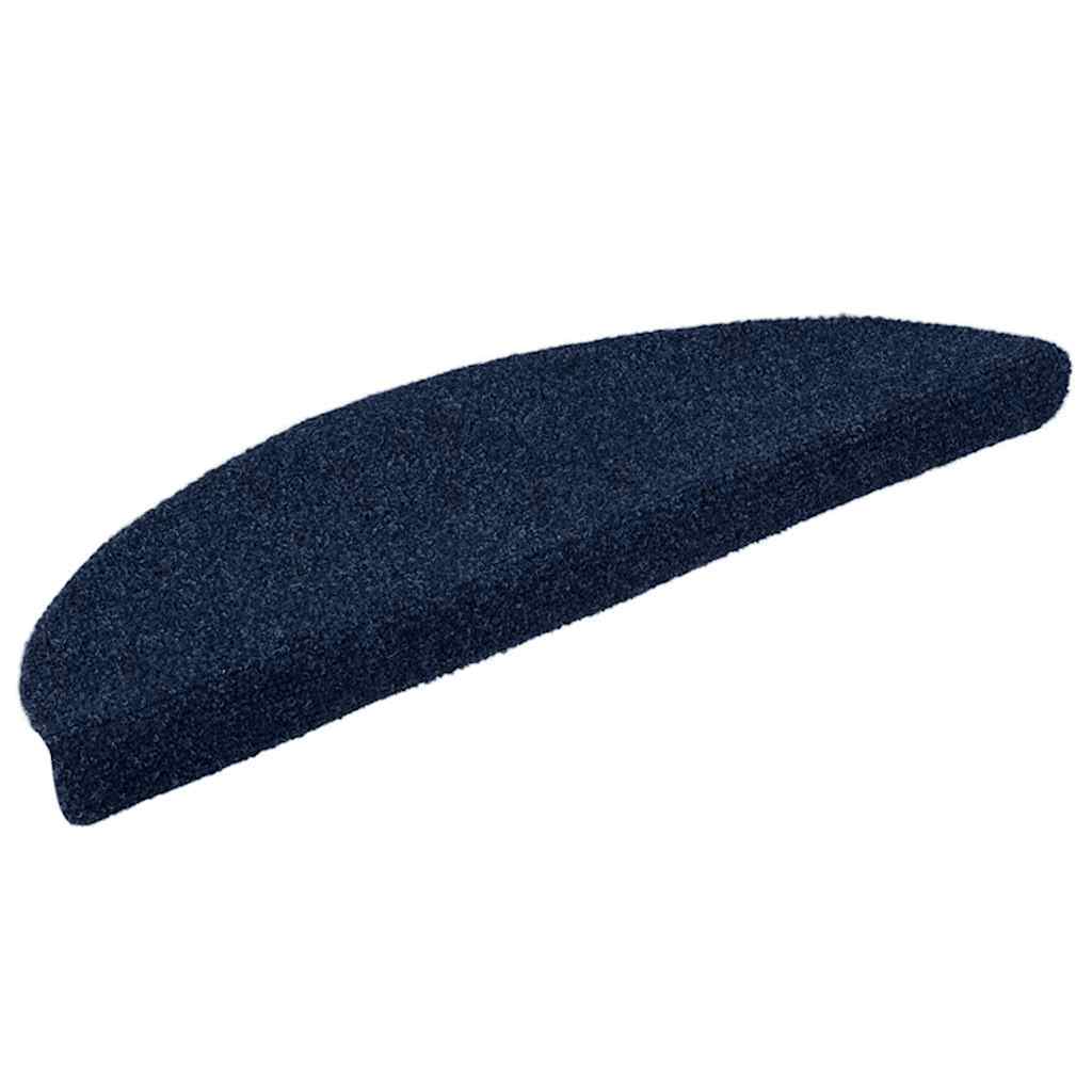 Tappetini per scale autoadesivi 30 pz 56x17x3 cm blu navy | homemem39