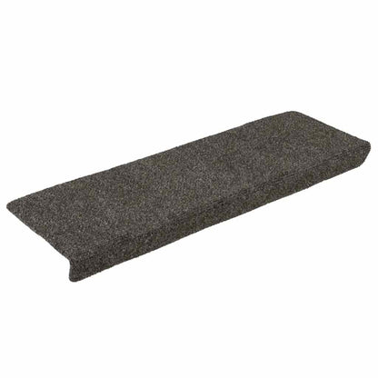 Tappetini per scale autoadesivi 30 pz 65x21x4 cm Antracite Bordo rettangolare | homemem39