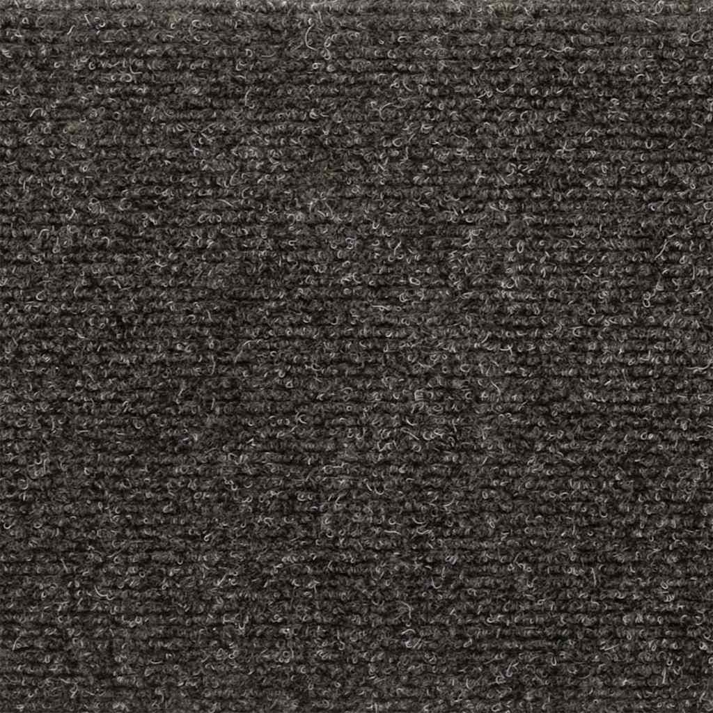 Tappetini per scale autoadesivi 30 pz 65x21x4 cm Antracite Bordo rettangolare | homemem39