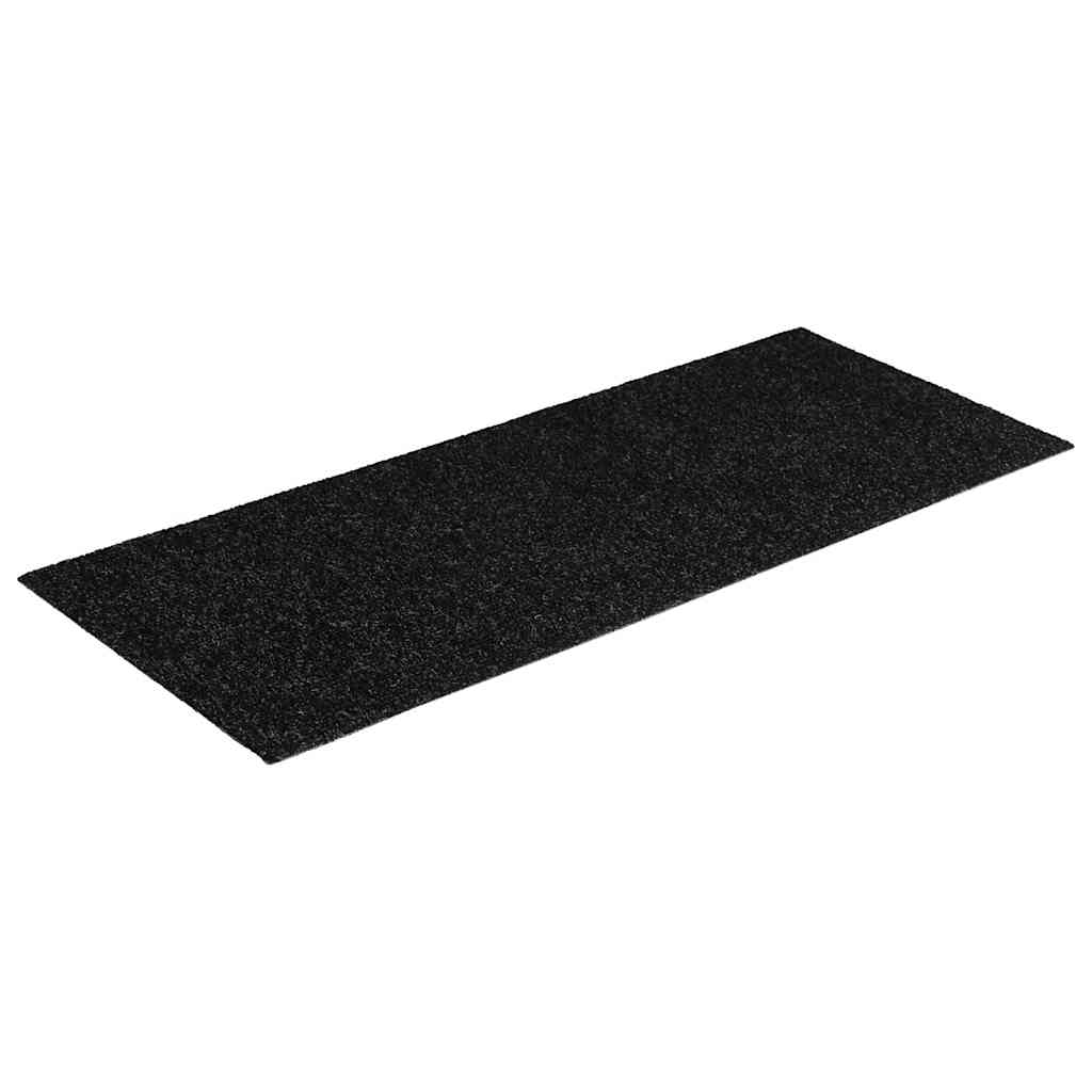 Tappetini per scale autoadesivi 30 pz 60x25 cm neri rettangolari | homemem39