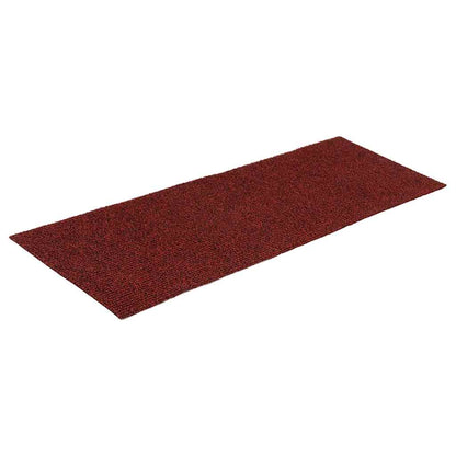 Tappetini per scale autoadesivi 30 pz 60x25 cm Bordeaux Rosso Rettangolari