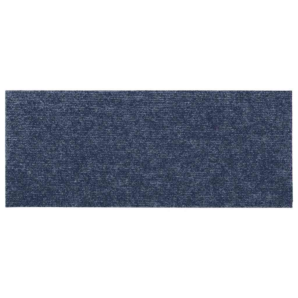 Tappetini per scale autoadesivi 30 pz 60x25 cm Grigio Blu Rettangolari | homemem39