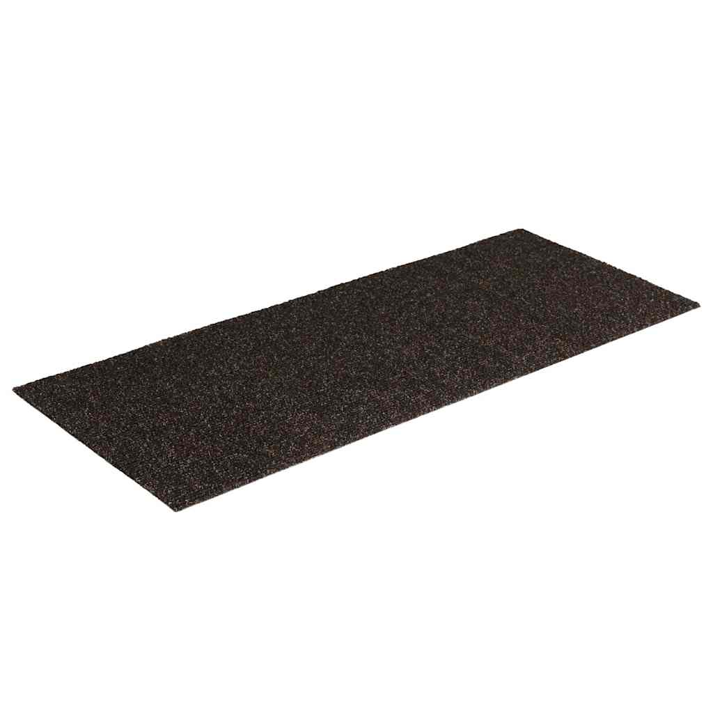 Tappetini per scale autoadesivi 30 pz 60x25 cm marrone scuro rettangolari | homemem39