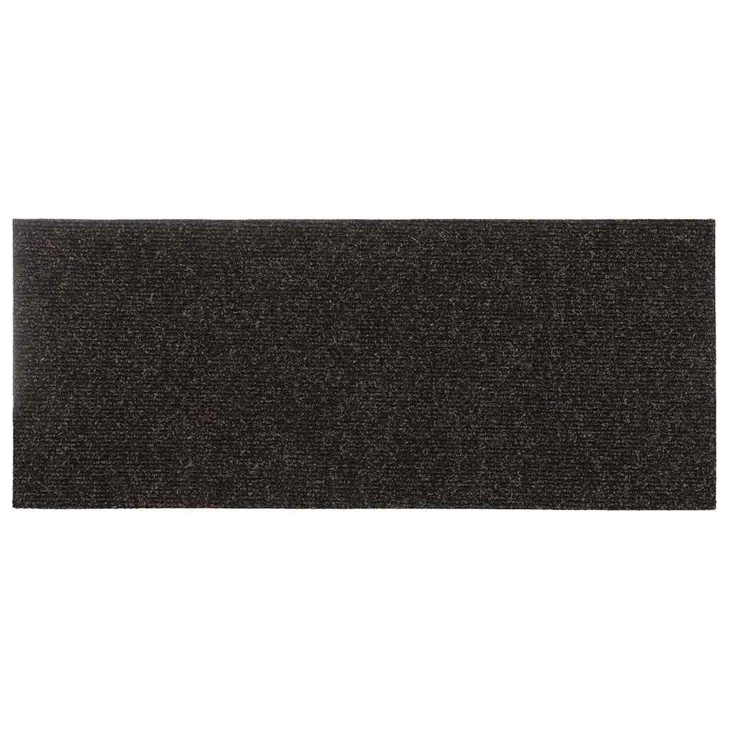 Tappetini per scale autoadesivi 30 pz 60x25 cm marrone scuro rettangolari | homemem39